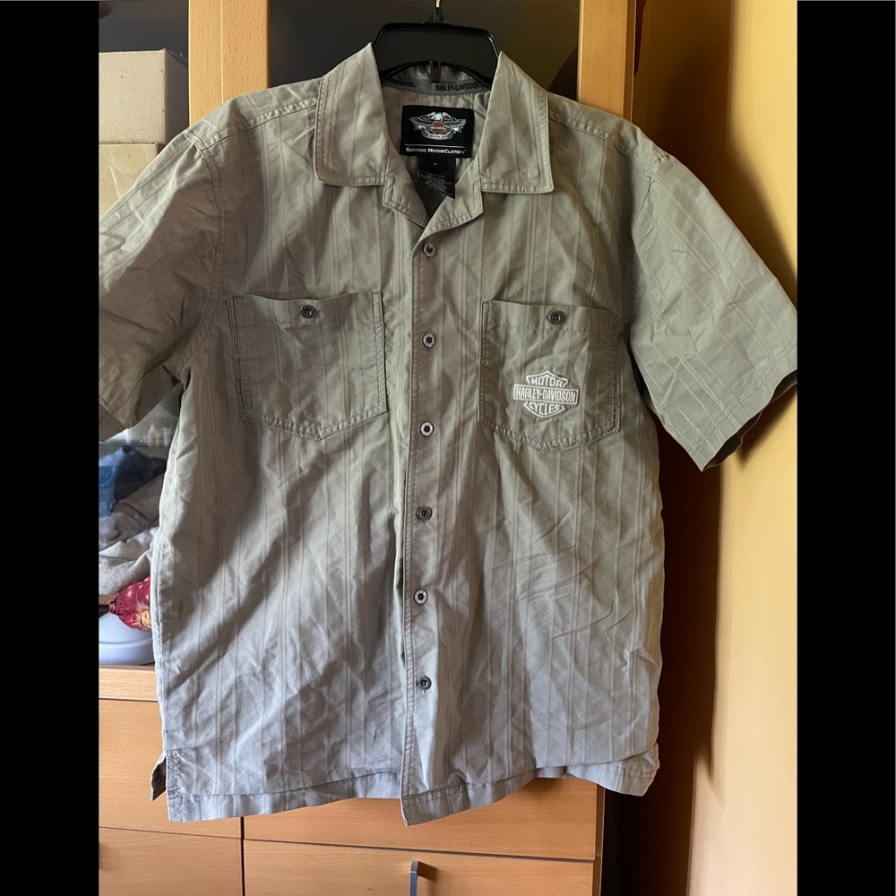NWT HARLEY DAVIDSON MOTORCYCLES BUTTON DOWN SHIRT
